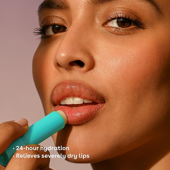 eos The Hero Lip Repair, 24HR Moisture for Severely Dry Lips, Natural Strawberry Extract, Hypoallergenic Moisturizing Lip Balm, 0.14 oz, 2-Pack