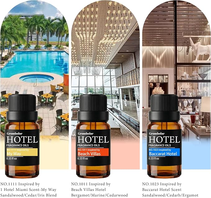 Essential Oils Set-Hotel Collection Diffuser Oil Gift Set,Premium Essential Oil for Diffusers, Home Care, Fragrance, Humidifiers