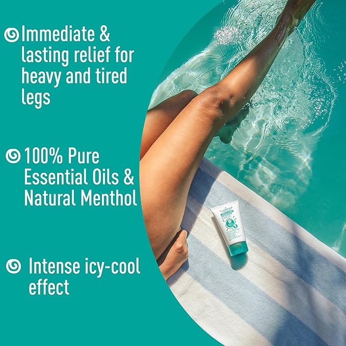 Puressentiel Soothing Gel for Tired Feet, Ankles, Legs - Aromatherapy Lotion with 17 Essential Oils for Body and Skin - Instant, Lasting Relief and Circulation - Natural and Alcohol Free - 4.22 oz