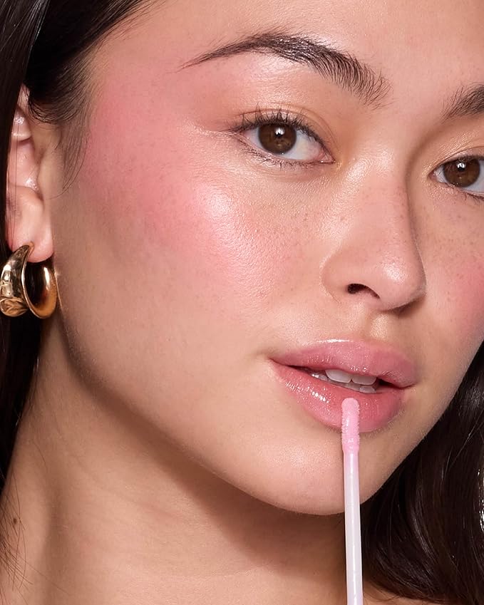 MCoBeauty - Lip Lights Shine Gloss - Clear Lip Gloss - High Shine Glass-Like Finish with Built-In LED Light & Mirror - Moisturising Lightweight - Face Makeup