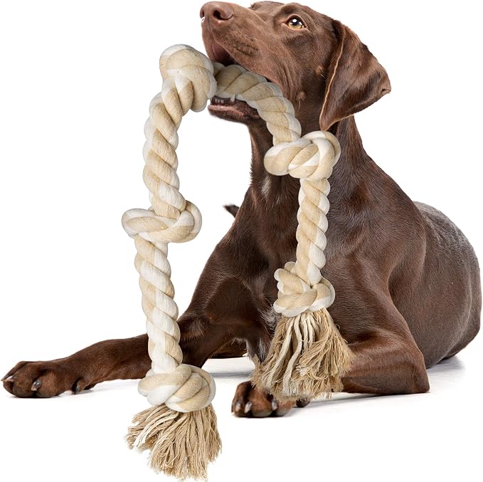 Fida Dog Rope Toys for Aggressive Chewers, Chew Toys for Large Medium Dogs