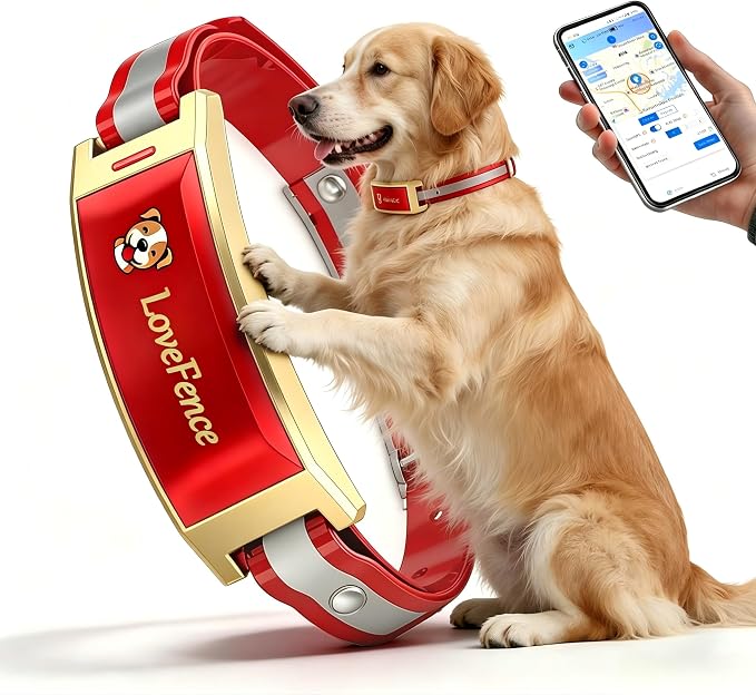 GPS Wireless Dog Fence, No Monthly Fee for Medium & Large Dogs