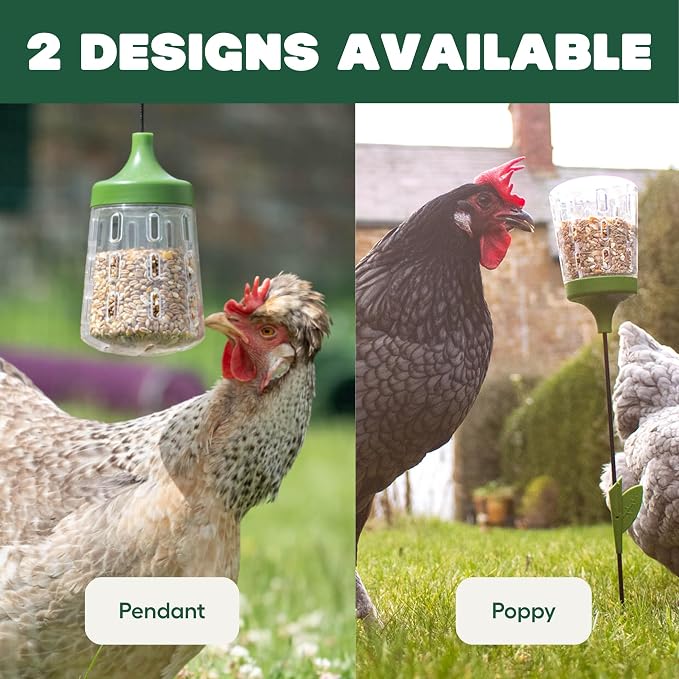 Omlet Pendant Peck Toy | Interactive Slow-Feed Chicken Treat Dispenser | Boredom Busting Enrichment for Hens | Holds About 300g of Feed | Encourages Pecking & Foraging | Available in 2 Designs