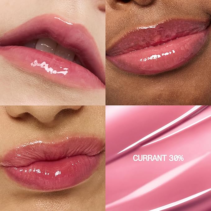fwee 3D Voluming Gloss 30% (Sheer) | Currant 30% l High Shine, Non-Sticky Lip Gloss for Makeup | Long-Lasting, Moisturizing Gel Formula | 30%, 70% Pigment Options | 5.3g