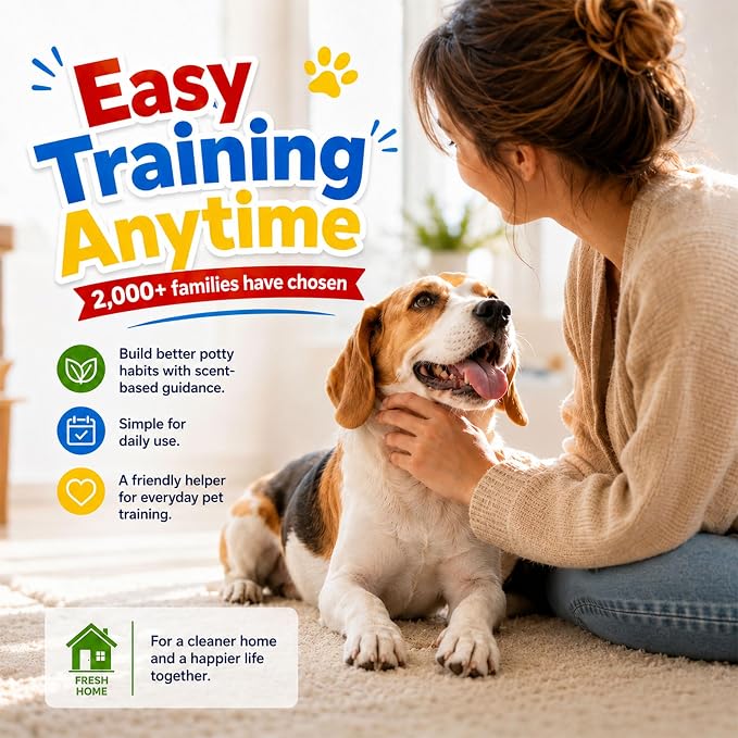 Dog Potty Training Spray Set, Puppy Pee Spray, Stops Urination & Marking, Indoor & Outdoor Potty Training for Dogs & Puppies, Essential Tools for Dog Training (1.7 fl oz, 2-Pack)