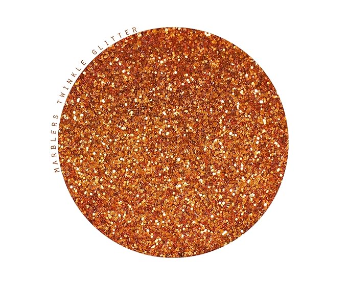 MARBLERS Twinkle Face & Body Glitter [Copper] 0.18oz (5g) | Fine | Non-Toxic | Vegan | Cruelty-Free | Festival, Rave & Party Makeup | Eye, Hair, Nail Polish, Eyeshadow | Nail Art | Gel Nail