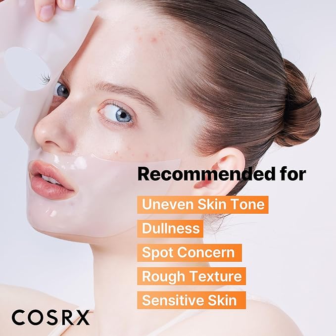 COSRX The Alpha-Arbutin Discoloration Care Hydrogel Face Masks Skincare 1 EA, Collagen Face Mask, Travel Essentials, Overnight Face Mask, Korean SkinCare