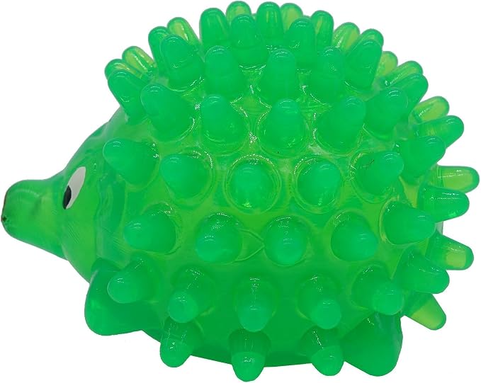 TPR Hedgehog Design Dog Treat Dispenser (Green)