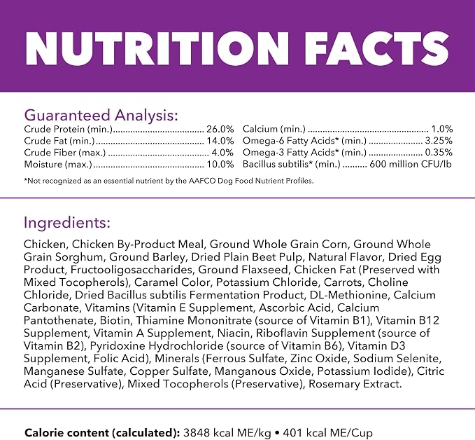 IAMS Advanced Health Healthy Digestion Dry Dog Food, Chicken, 27 lb | Real farm-raised chicken #1 ingredient, 0% fillers, natural fiber & prebiotics, supports digestive health