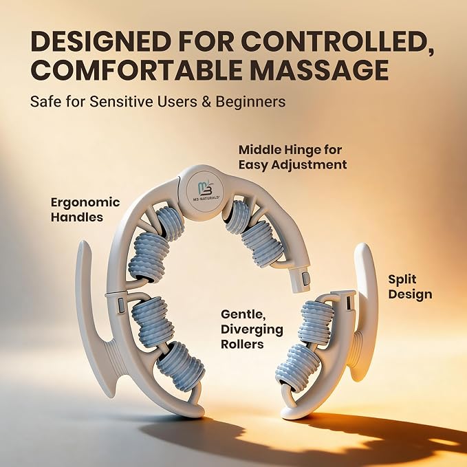 Anti Cellulite Roller & Lymphatic Drainage Massager | Fascia Blaster for Contoured & Smoother Skin | Tool for Sore Arms, Legs, Stomach & Buttocks by M3 – Multicolor