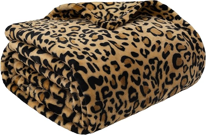 PAVILIA Cheetah Fleece Throw Blanket | Cheetah Leopard Animal Print Flannel Blanket | Soft Velvet Lightweight Microfiber Blanket for Couch Sofa | 50x60 Inches