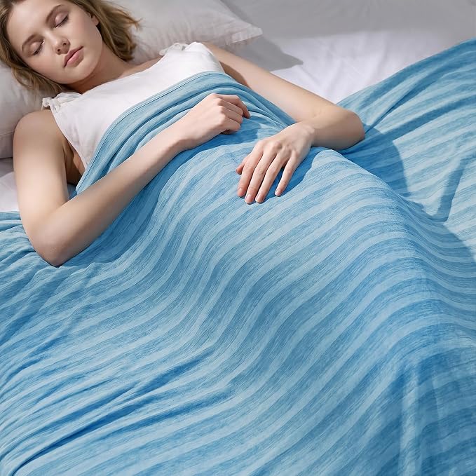 Cooling Blanket for Hot Sleepers Cold Summer Blanket Throw 60"x90" | Cold Summer Bed Blanket Keeps Cool for Night Sweats, Soft Lightweight Breathable Sofa Blankets for Kid Adults