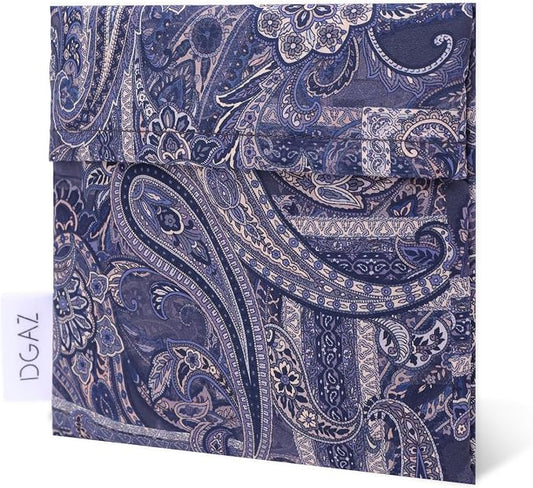 DGAZ Sanitary Napkin Storage Bag, Period Bag for Teen Aged Girls, Portable Period Bag for Panty Liners/Menstrual Cup/Small Tampons，Mini Makeup Bag for Purse(Blue Paisley)