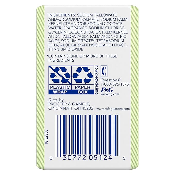 Safeguard Bar Soap Fresh Clean Scent with Aloe Extract, 3.2oz (2 Count) (Pack of 3)