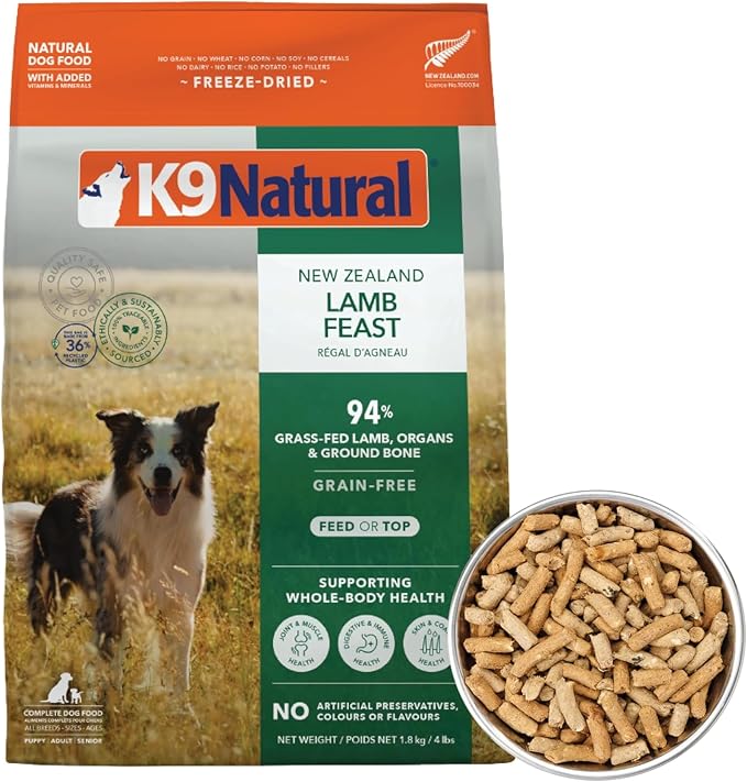 K9 Natural - Freeze Dried High Protein Grain-Free Dog Food Or Topper