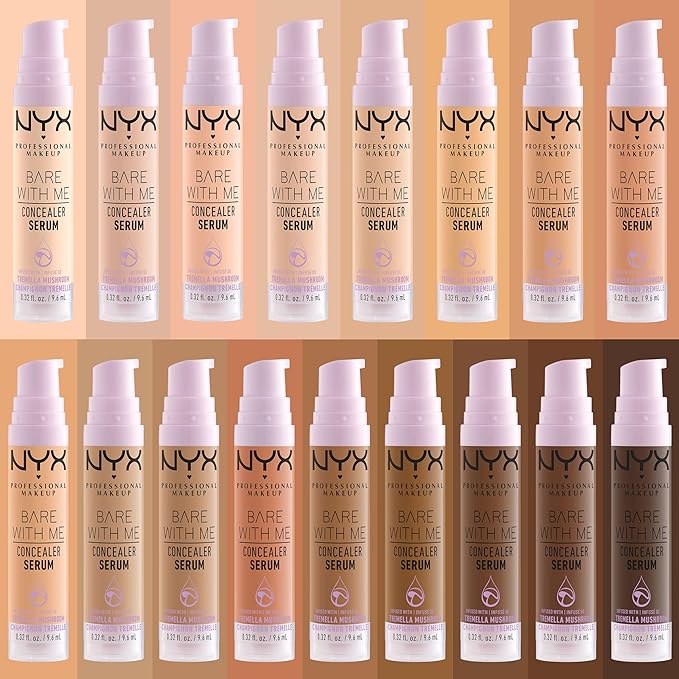 NYX PROFESSIONAL MAKEUP Bare With Me Concealer Serum, Concealer Makeup For Up To 24Hr Hydration - Sand