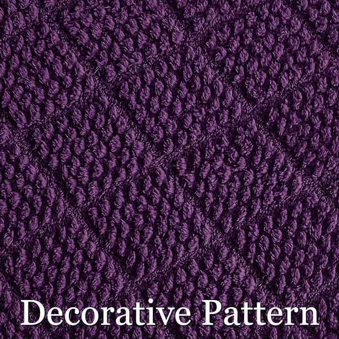 Whale Flotilla Soft Fleece Throw Blanket for Couch, Purple | Jacquard Waffle Blankets for Home Decor, Lightweight and Cozy, All Season Suitable, 50x60 Inch