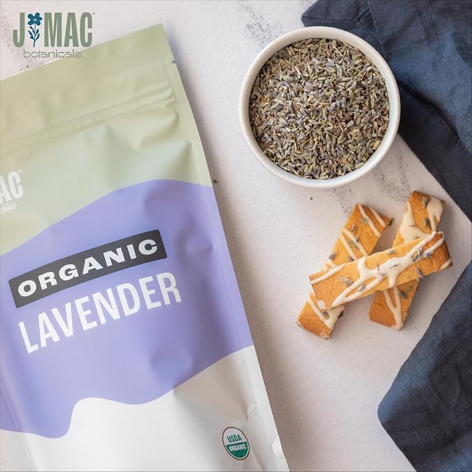 J MAC BOTANICALS, Organic Lavender Buds (16 oz, 1 Pound Bag) Bulk, Dried Flowers, Flower