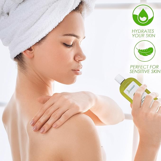 Soapeauty Extra Virgin Olive Oil USDA Certified Organic | Unrefined Cold-Pressed Carrier Oil | Massage & Body Oil | for Skin, Face, Hair, and Soap Making | Carrier for Essential Oils - 32 Fl Oz