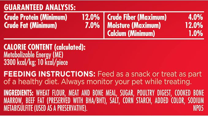 Milk-Bone MaroSnacks Small Dog Treats with Bone Marrow, 40 Ounce Container (Pack of 6)