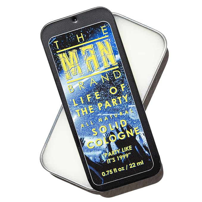 Life of the Party Solid Cologne - Natural Men's Travel Size Cool Water Cologne (3/4 oz, Pack of 1)