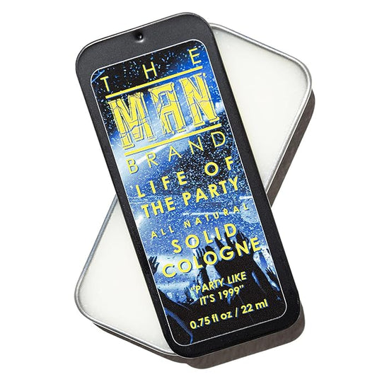 Life of the Party Solid Cologne - Natural Men's Travel Size Cool Water Cologne (3/4 oz, Pack of 1)