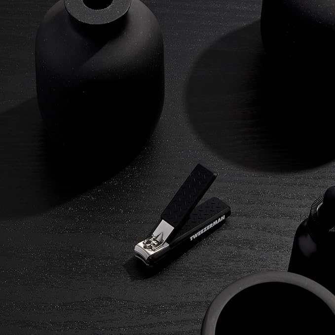 Tweezerman Precision Grip Fingernail Clipper, Black