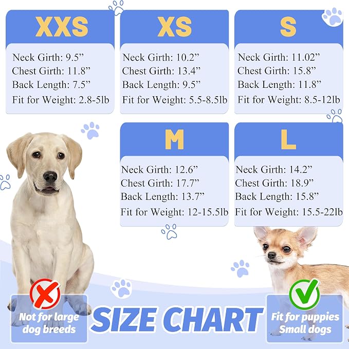 Dog Pajamas Comfy Dog Clothes for Small Dogs, 100% Cotton Dog Pjs Stretchy Breathable, Comfy Soft Pet Onesie Designed for Extra Small Sized Dogs Boy Girl Pet Jammies Outfits (Donuts, Medium)