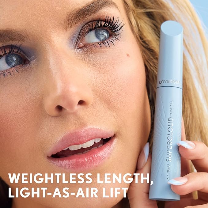 CoverGirl Lash Blast Supercloud, 805 Black, Mascara, Long-Lasting, No Clump or Smudge, Doesn't Flake, Vegan, 0.33oz