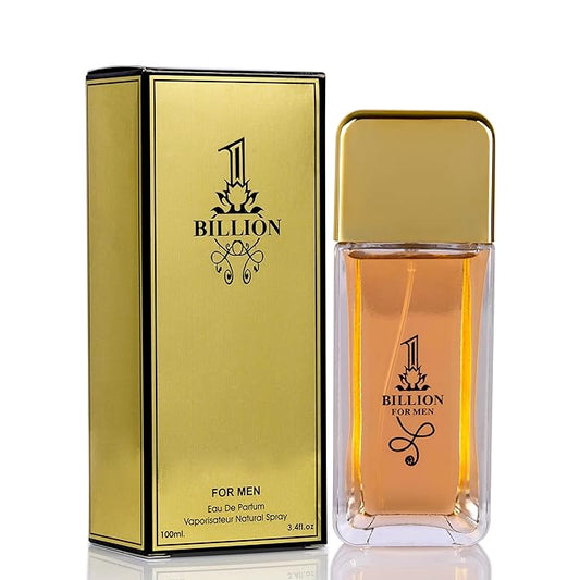 NovoGlow 1 Billion- Eau De Toilette Spray Perfume, Fragrance For Men- Daywear, Casual Daily Cologne - 3.4 Oz Bottle- Ideal EDT Beauty Gift for Birthday, Anniversary