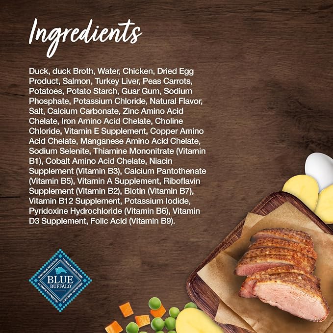 Blue Buffalo Blue's Stew Duck Adult Grain-Free Wet Dog Food, 12.5 oz, 12 ct | Grain-Free, Real Duck First, Hunter's Stew Recipe, Feed as Treat, Topper, or Meal