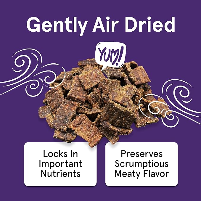 Real Meat Dog Treats - Three 12oz Bag of Bite-Sized Air-Dried Lamb & Liver Jerky for Dogs - Grain-Free Jerky Dog Treats Made up of 95% Quality, Free-Range, Grass Fed Lamb - All-Natural Dog Treats
