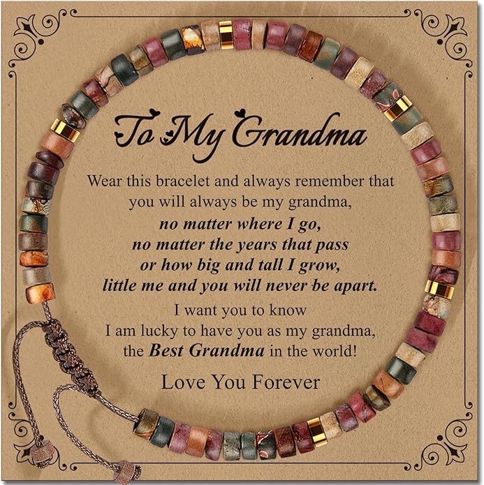 Inspirational Gifts Bracelets for Women: Valentines Mothers Day Birthday Gifts for Women Friends Sister Mom - Healing Natural Stone Beads Bracelets Thinking of you Get Well Soon Gift for Women