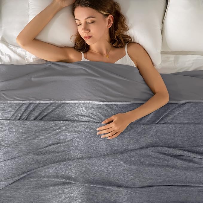 Cooling Blanket Twin 60"x90" for Hot Sleepers Summer Blanket | Absorbs Heat Cold Summer Blanket for Night Sweats & Menopause Q-Max>0.5 Lightweight Breathable Soft Double-Side Cooling