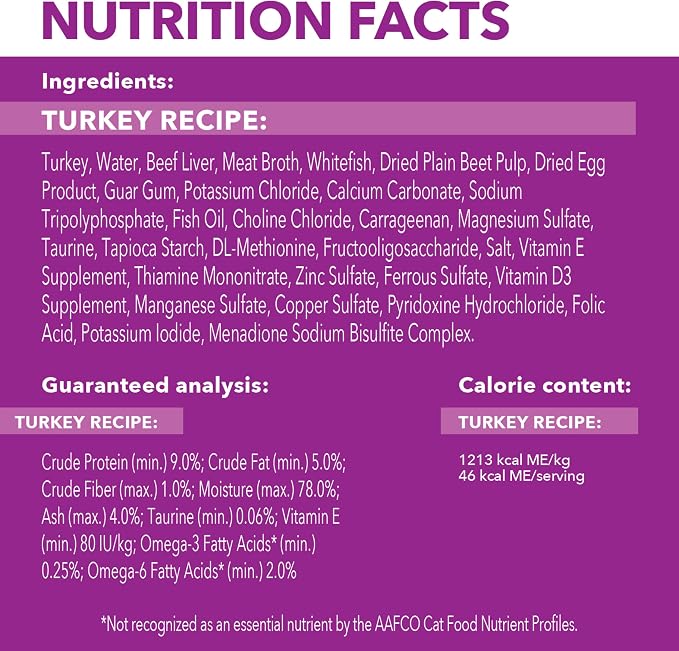 IAMS Perfect Portions Sensitive Digestion & Skin Adult Wet Cat Food Pate, Turkey Recipe, 2.6 oz. Easy Peel Twin-Pack Trays (24 Count, 48 Servings) (Pack of 2)