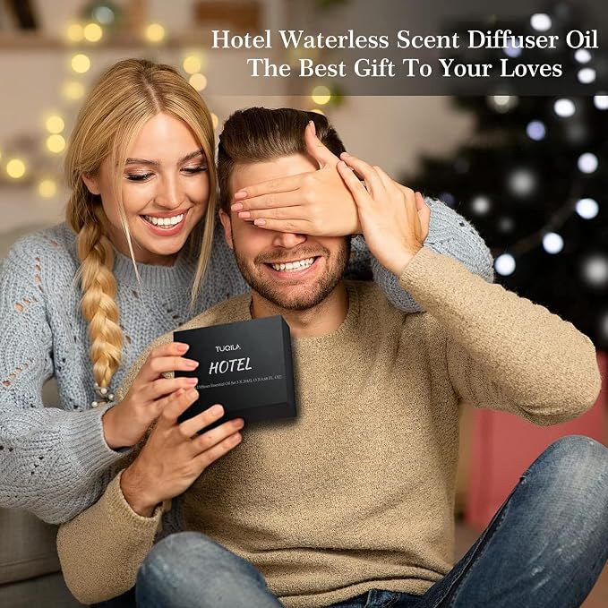 Hotel Luxury Essential Oil Set (3x20mL) – Scent Aromatherapy Oils for Diffusers – My Way, Pumpkin Cream, Winter Pine Scents –Idea for Home, Car, Hotel & Office – Long Lasting Fragrance