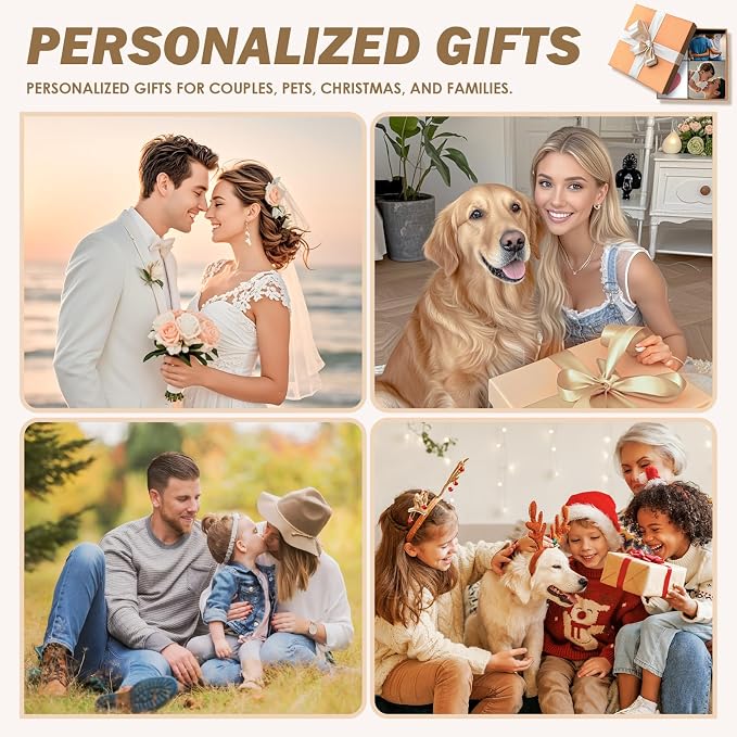 iDIY Custom Mom Blanket with Photo & Text - Ships Next Day - Mother’s Day Personalized Gifts - Customized Gifts for Mom, Wife, Dad, Kids