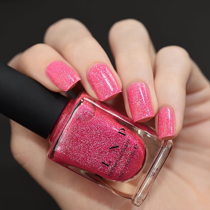 ILNP Misbehaving - Vivid Neon Pink Holographic Sheer Jelly Nail Polish