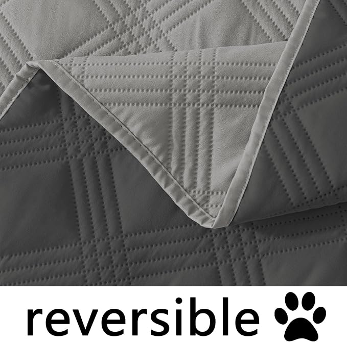 Waterproof Reversible Dog Blanket, Soft Couch Cover for Dogs Washable | Dual-Sided Waterproof Pet Bed Blanket, Resist Stains Spills & Pet Hair, Practical Furniture Protector For Pets, Size 82"x82"