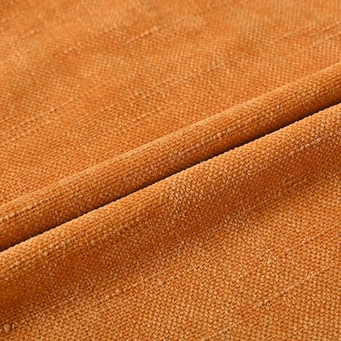 Set of 4 Soft Textured Decorative Throw Pillow Covers 12X20 Inch Cozy Farmhouse Cushion Cover Square Accent Pillow Cases for Bed Couch Sofa Living Room, Orange