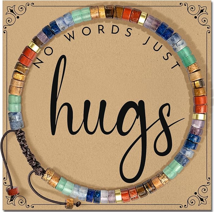 Inspirational Gifts Bracelets for Women: Valentines Mothers Day Birthday Gifts for Women Friends Sister Mom - Healing Natural Stone Beads Bracelets Thinking of you Get Well Soon Gift for Women