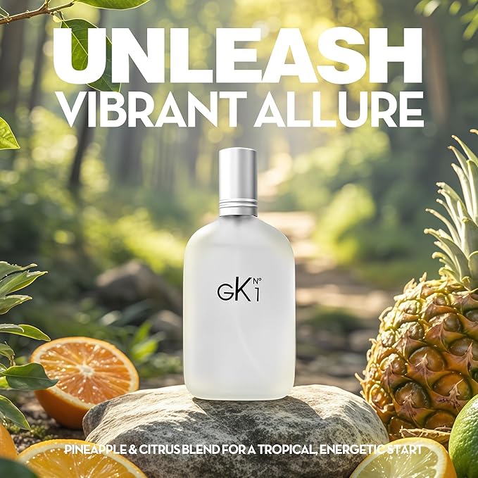 A CENTER GK 1 Cologne for Men/Eau de Parfum Natural Spray 3.4 Fl Oz Perfume for Men Suitable for All Skin Type Fragrance Daily Used