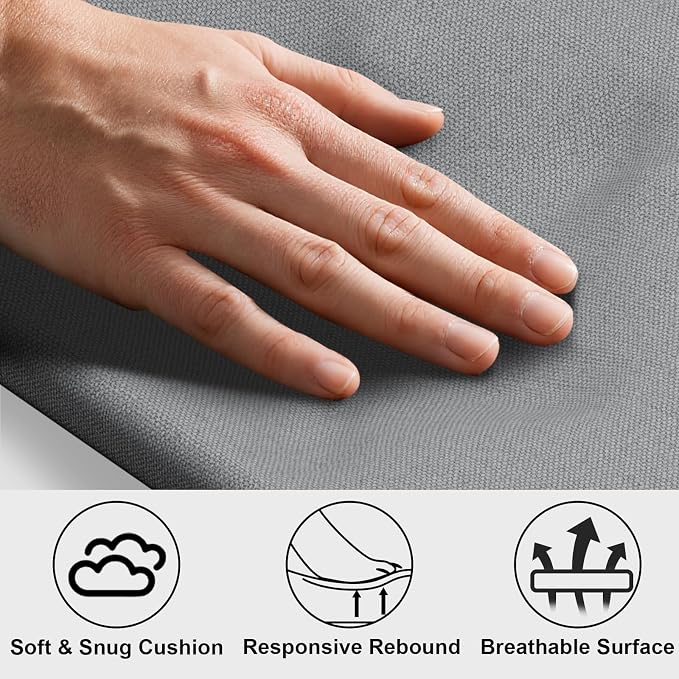 Elevated Dogs Bed with Cushion, Raised Cooling Lifted Outdoor Dog Mat Beds | Small Portable Lifted Pet Cot Stainless Steel Frame Indoor Outside Breathable Hammock Beds
