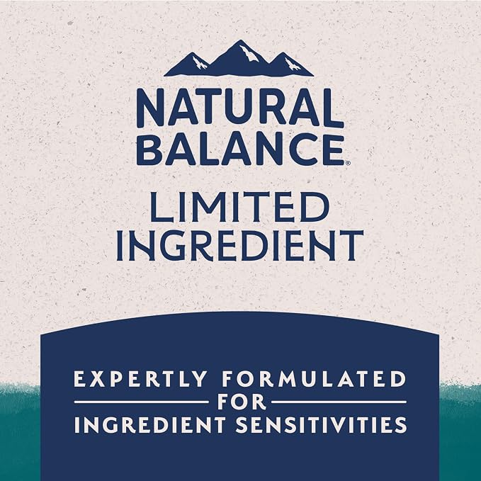 Natural Balance Limited Ingredient Adult Dry Dog Food - Complete Nutrition for Adult Dogs - Wholesome Grains Brown Rice Recipe - Limited Ingredient Formula - 24 lb - Chicken & Brown Rice