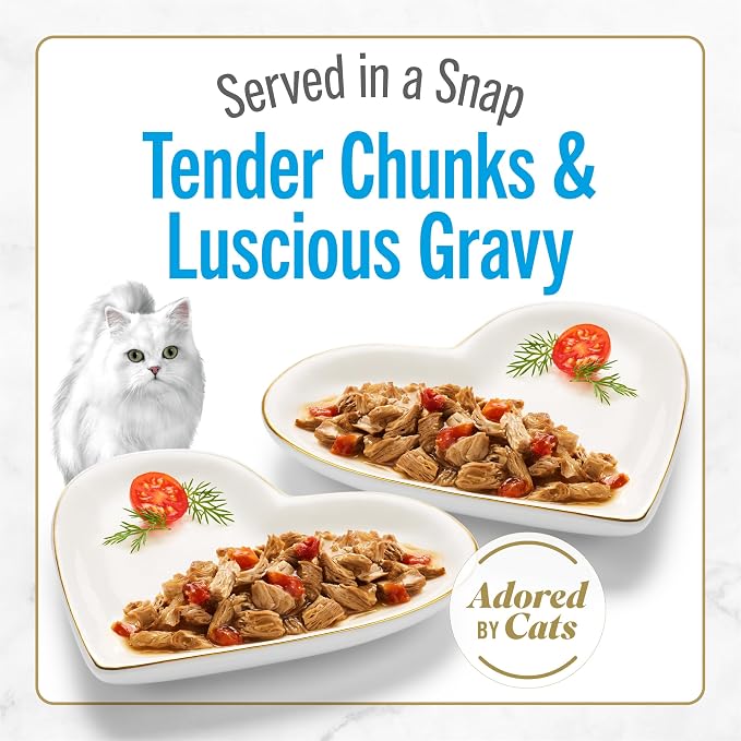 Fancy Feast Purina Petites Ocean Whitefish Entree with Tomato in Gravy Gourmet Wet Cat Food - 2.8 oz. Tubs (Pack of 24)