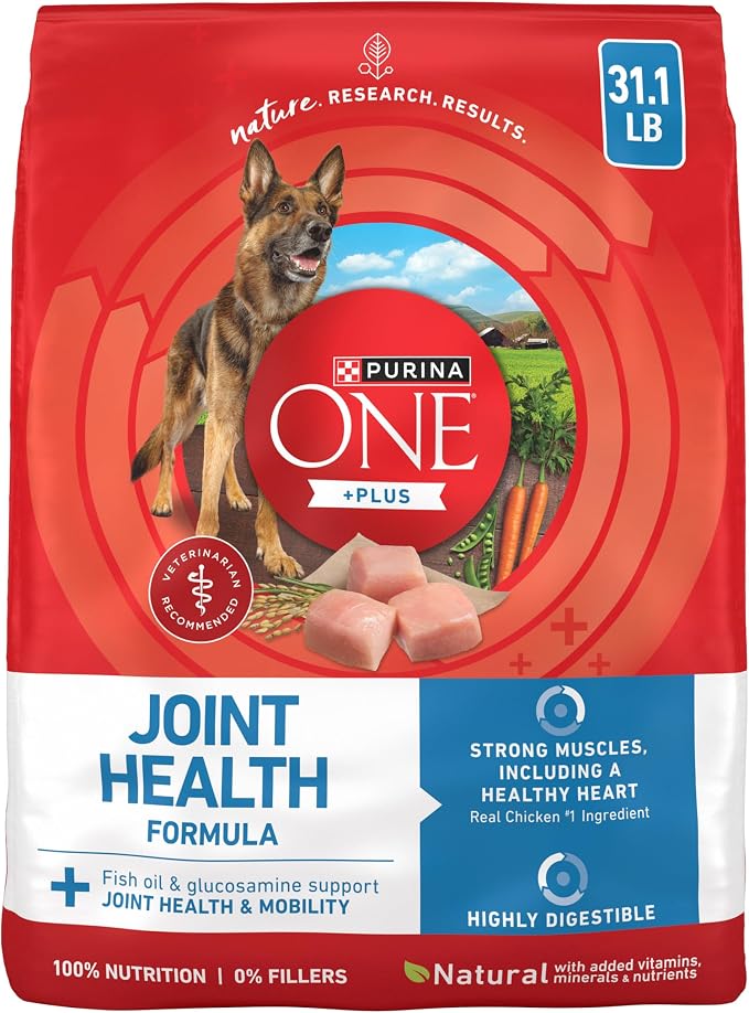 Purina ONE Plus Joint Health Dry Dog Food, Chicken, 31.1 lb Bag