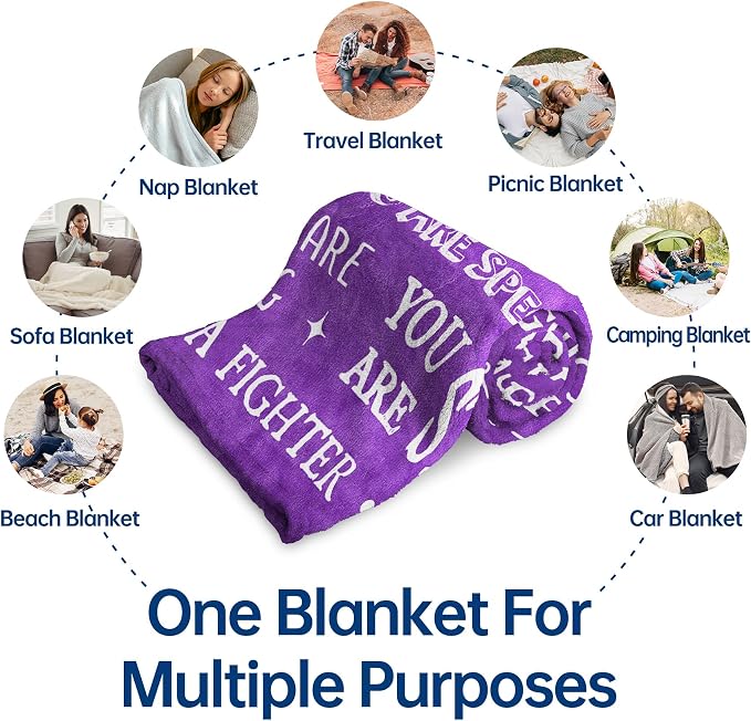 Gifts for Women- Get Well Blanket, Inspirational Gift for Her | Feel Better After Surgery Gifts, Thinking of You Gifts for Mom Grandma Aunt Friend Sister Daughter, 60'' x 50''