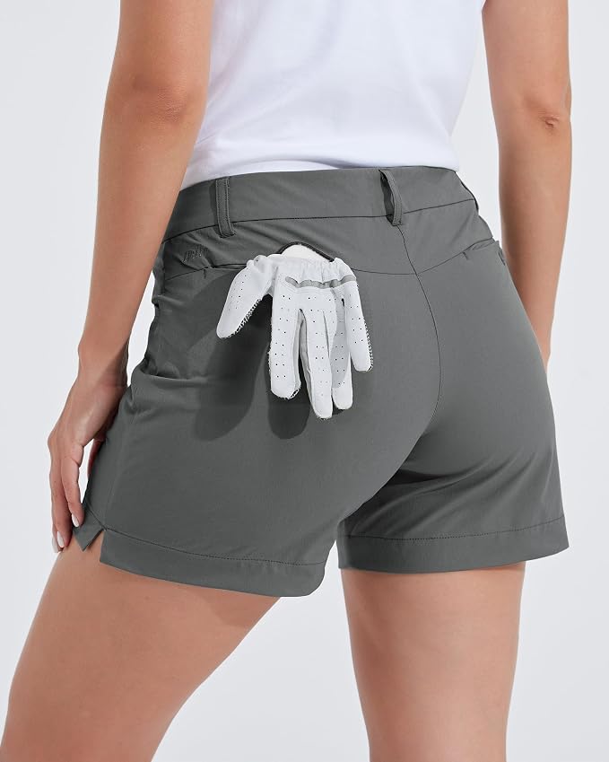 Willit Women's 4.5" Golf Shorts Quick Dry Outdoor Causal Shorts with Pockets Water Resistant