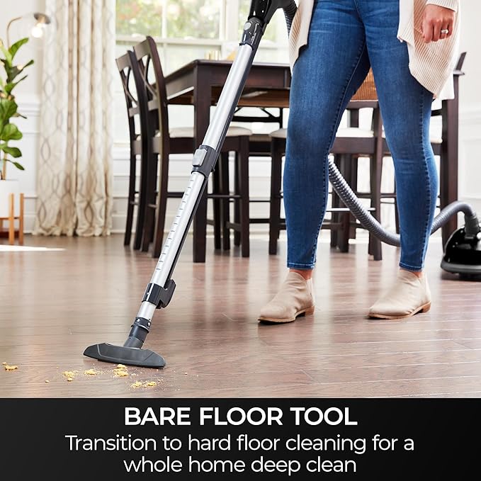 Kenmore 400 Series Bagged Canister Vacuum with Hair Eliminator Brushroll | Pet Friendly, Lightweight, 2-Motor Design, HEPA Filter, LED Headlight and Auto Cord Rewind - BC3006
