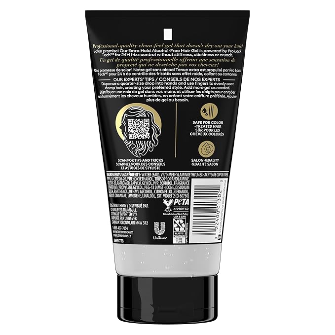 TRESemmé Hair Gel, Extra Hold | No Crunch | Frizz Control | Alcohol-Free | 5 oz Pack of 2